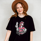 Caffeine Queen Pink Design - Coffee Unisex Crewneck T-Shirt Sweatshirt Hoodie