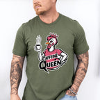 Caffeine Queen Pink Design - Coffee Unisex Crewneck T-Shirt Sweatshirt Hoodie