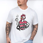 Caffeine Queen Pink Design - Coffee Unisex Crewneck T-Shirt Sweatshirt Hoodie