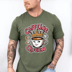 Caffeine Queen Cup Design - Coffee Unisex Crewneck T-Shirt Sweatshirt Hoodie
