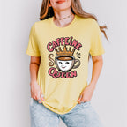 Caffeine Queen Cup Design - Coffee Unisex Crewneck T-Shirt Sweatshirt Hoodie