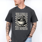 More Espresso Less Depresso Skeleton Design - Coffee Unisex Crewneck T-Shirt Sweatshirt Hoodie