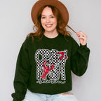 Crawfish Season Checkered Design - Crawfish Unisex Crewneck T-Shirt Sweatshirt Hoodie