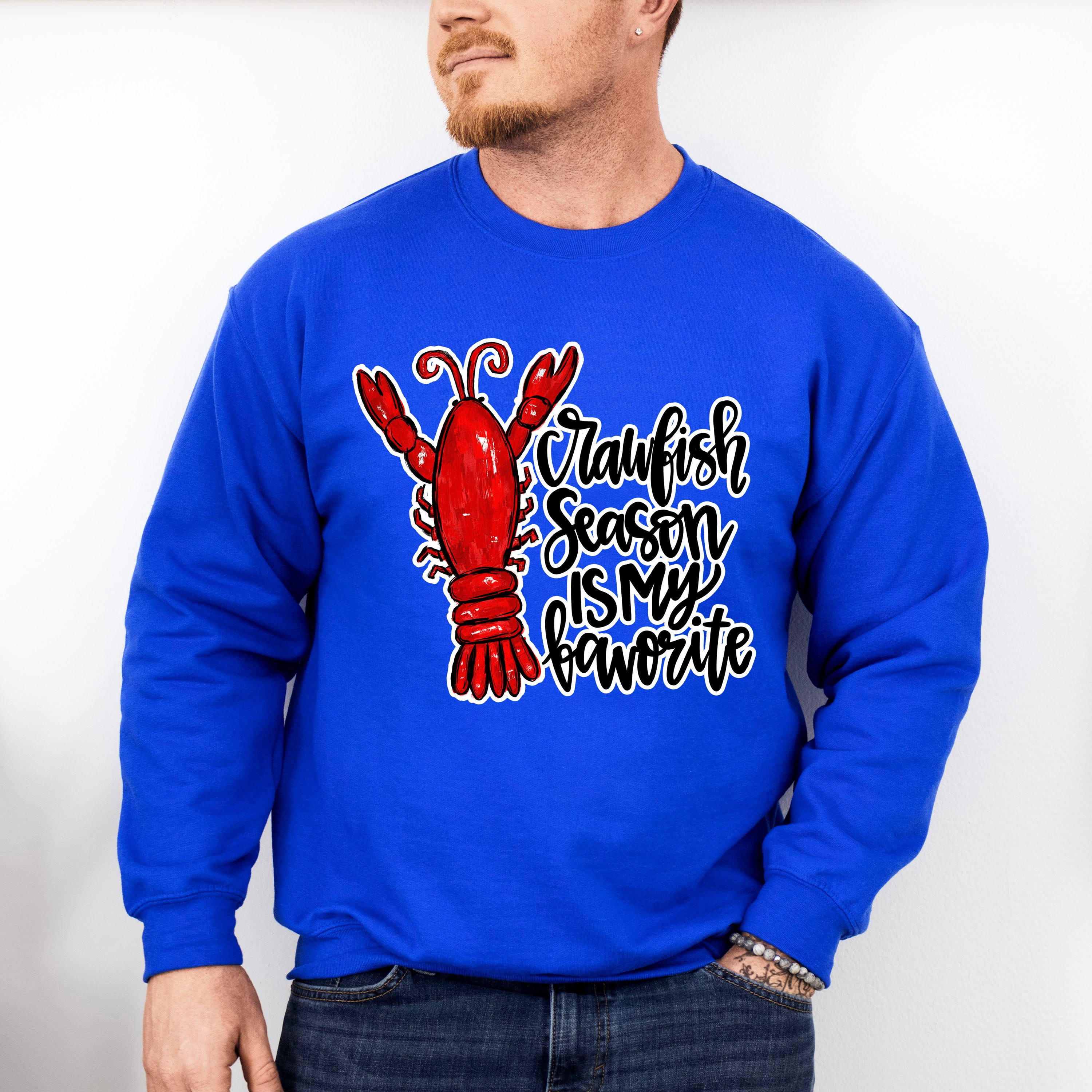 Crawfish Season Is My Favorite - Crawfish Unisex Crewneck T-Shirt Sweatshirt Hoodie