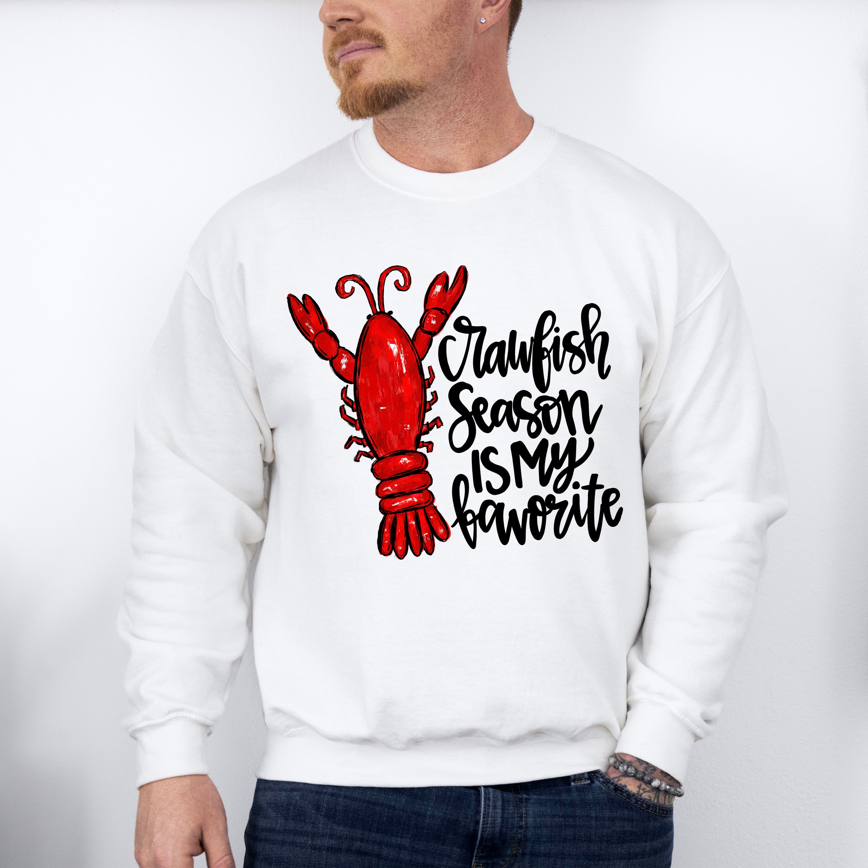 Crawfish Season Is My Favorite - Crawfish Unisex Crewneck T-Shirt Sweatshirt Hoodie