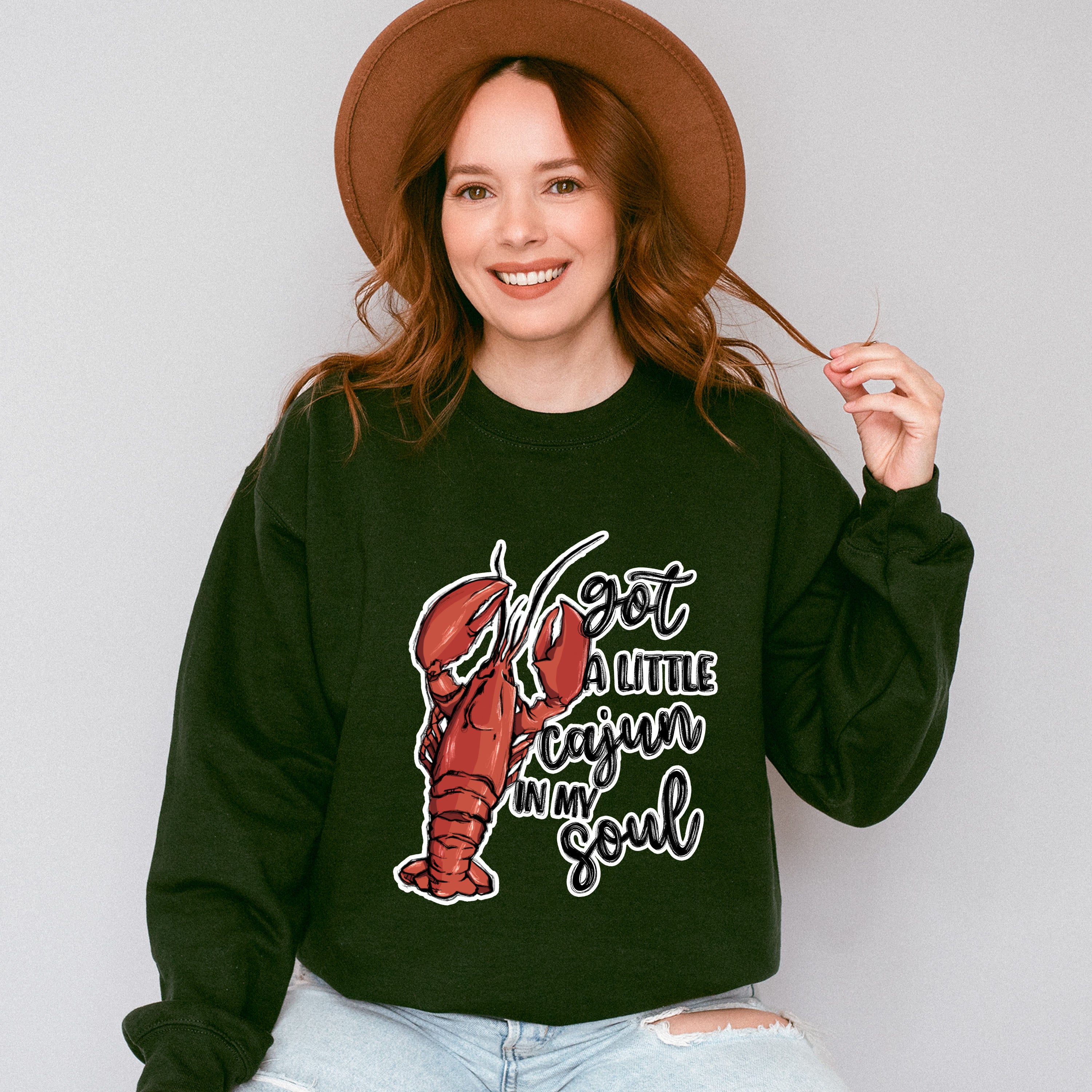 Got A Little Cajun In My Soul - Crawfish Unisex Crewneck T-Shirt Sweatshirt Hoodie