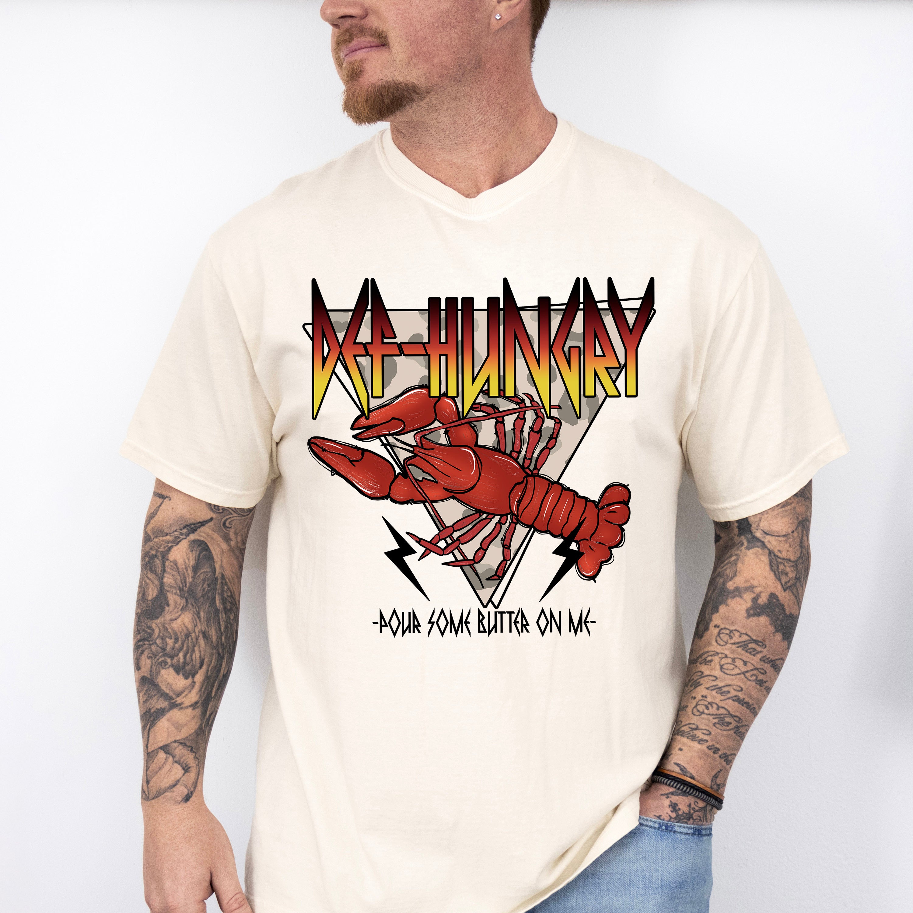 Def Hungry Pour Some Butter On Me - Crawfish Unisex Crewneck T-Shirt Sweatshirt Hoodie