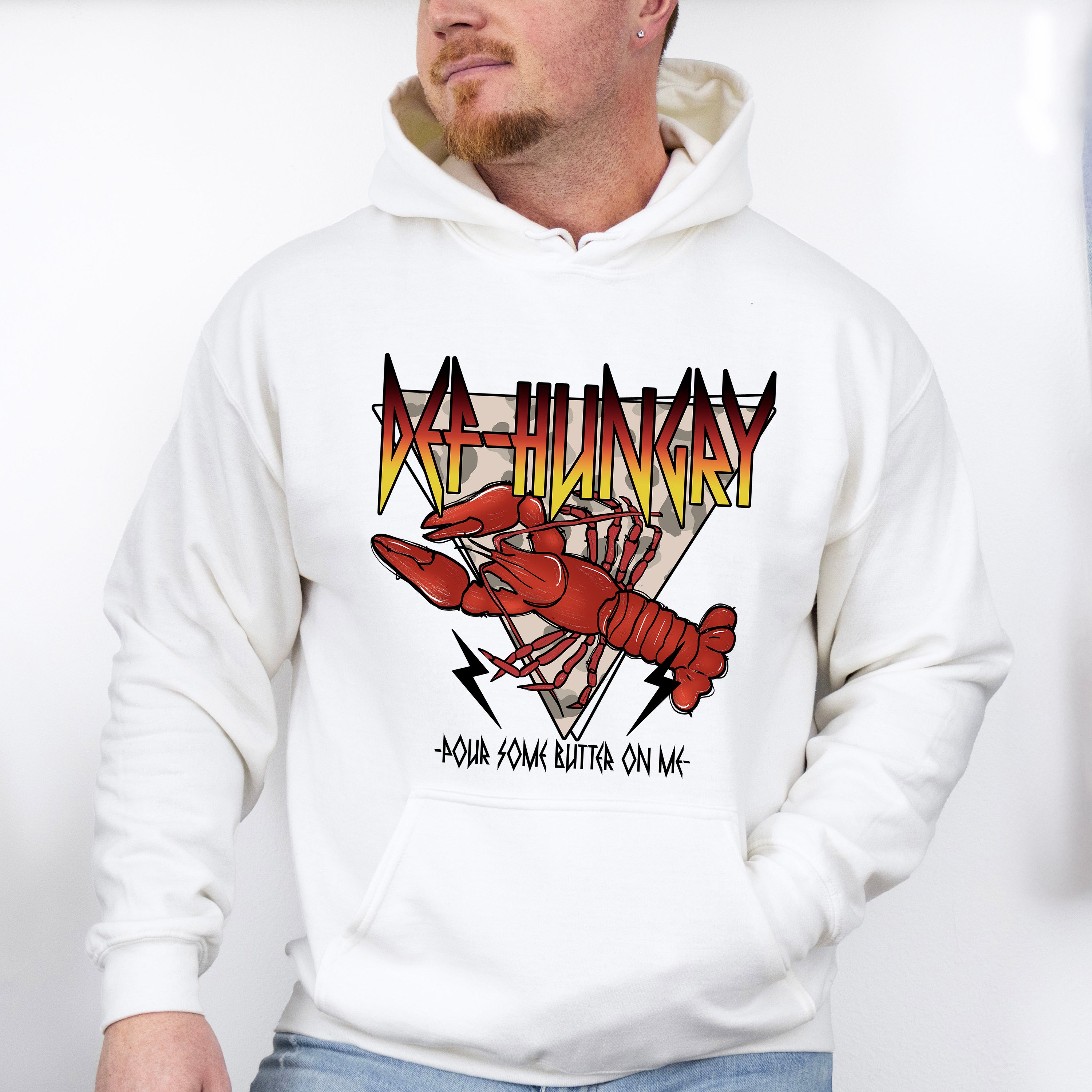 Def Hungry Pour Some Butter On Me - Crawfish Unisex Crewneck T-Shirt Sweatshirt Hoodie