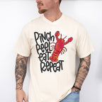 Pinch Peel Eat Repeat - Crawfish Unisex Crewneck T-Shirt Sweatshirt Hoodie