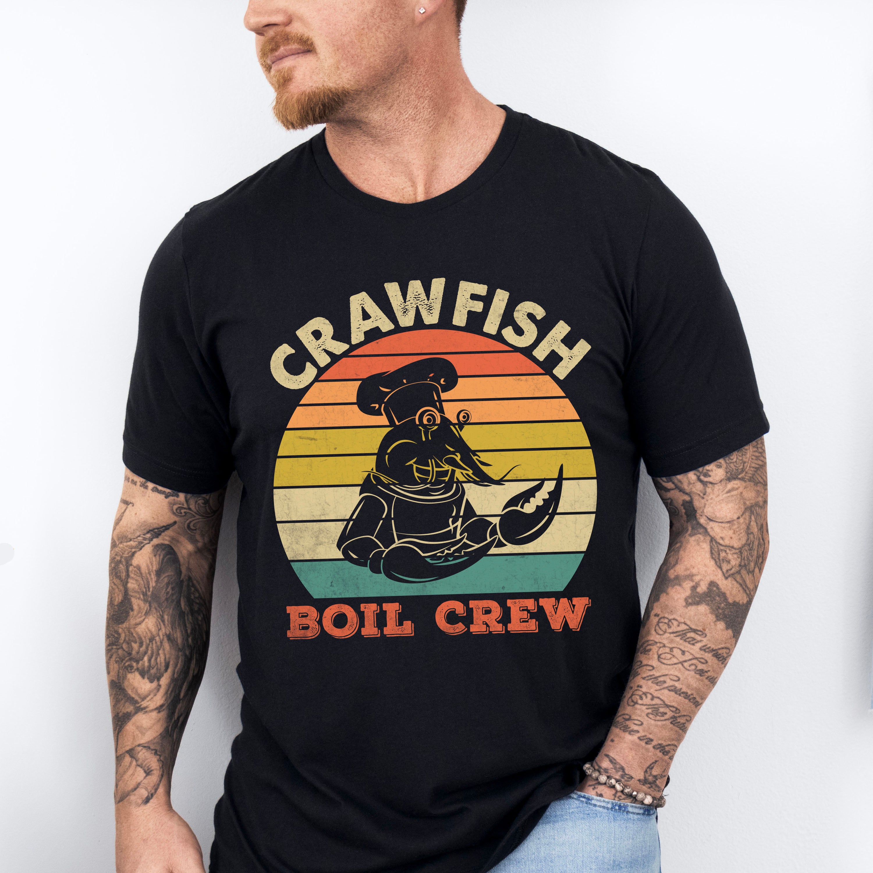 Crawfish Boil Crew Colorful - Crawfish Unisex Crewneck T-Shirt Sweatshirt Hoodie