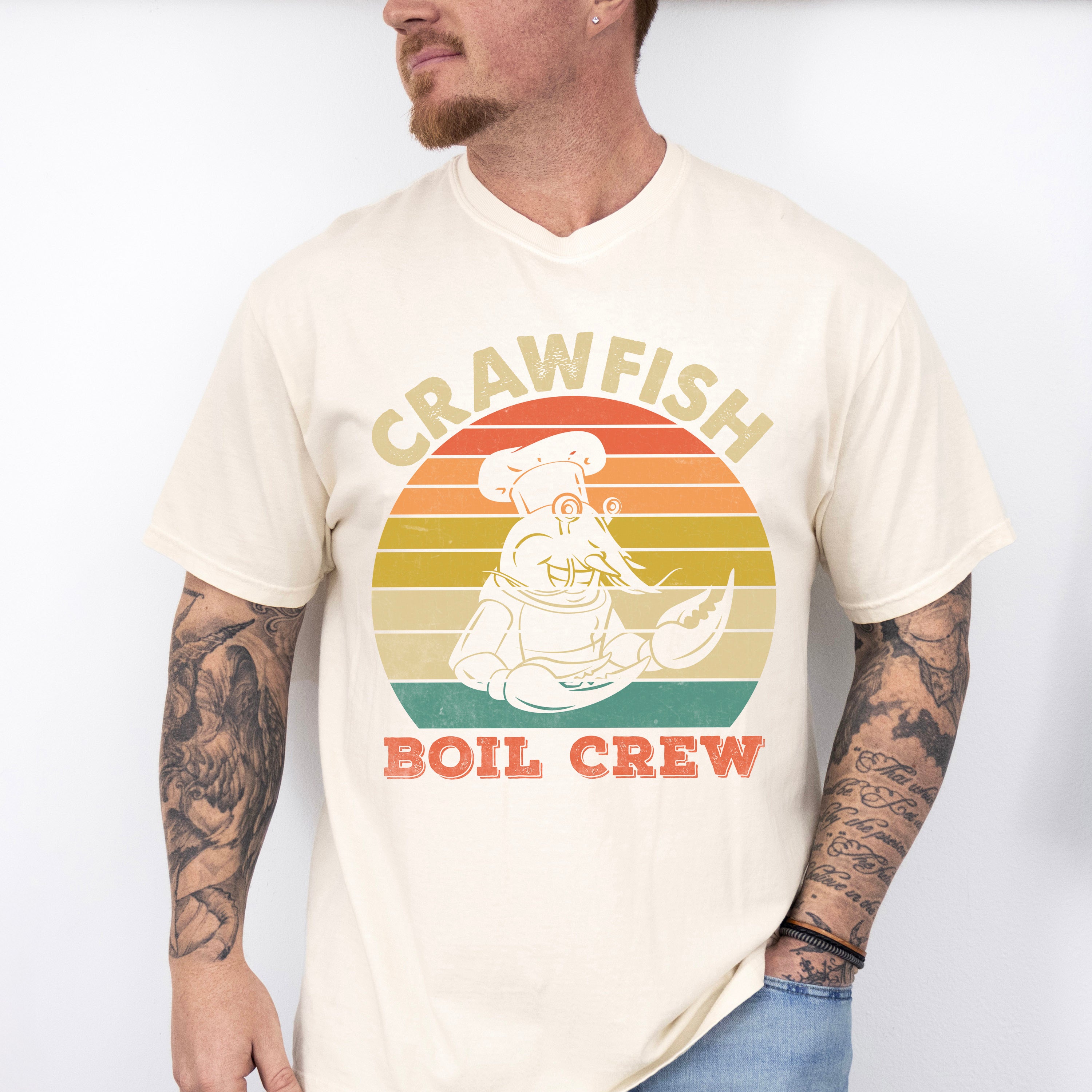 Crawfish Boil Crew Colorful - Crawfish Unisex Crewneck T-Shirt Sweatshirt Hoodie