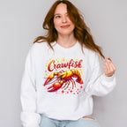 Crawfish Glitter Design - Crawfish Unisex Crewneck T-Shirt Sweatshirt Hoodie