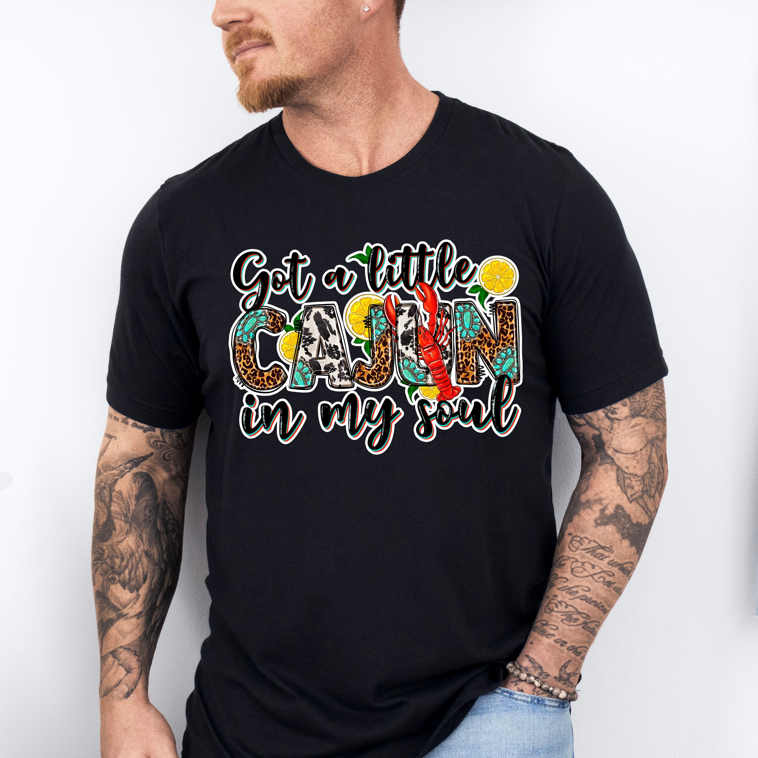 Cajun In My Soul - Crawfish Unisex Crewneck T-Shirt Sweatshirt Hoodie