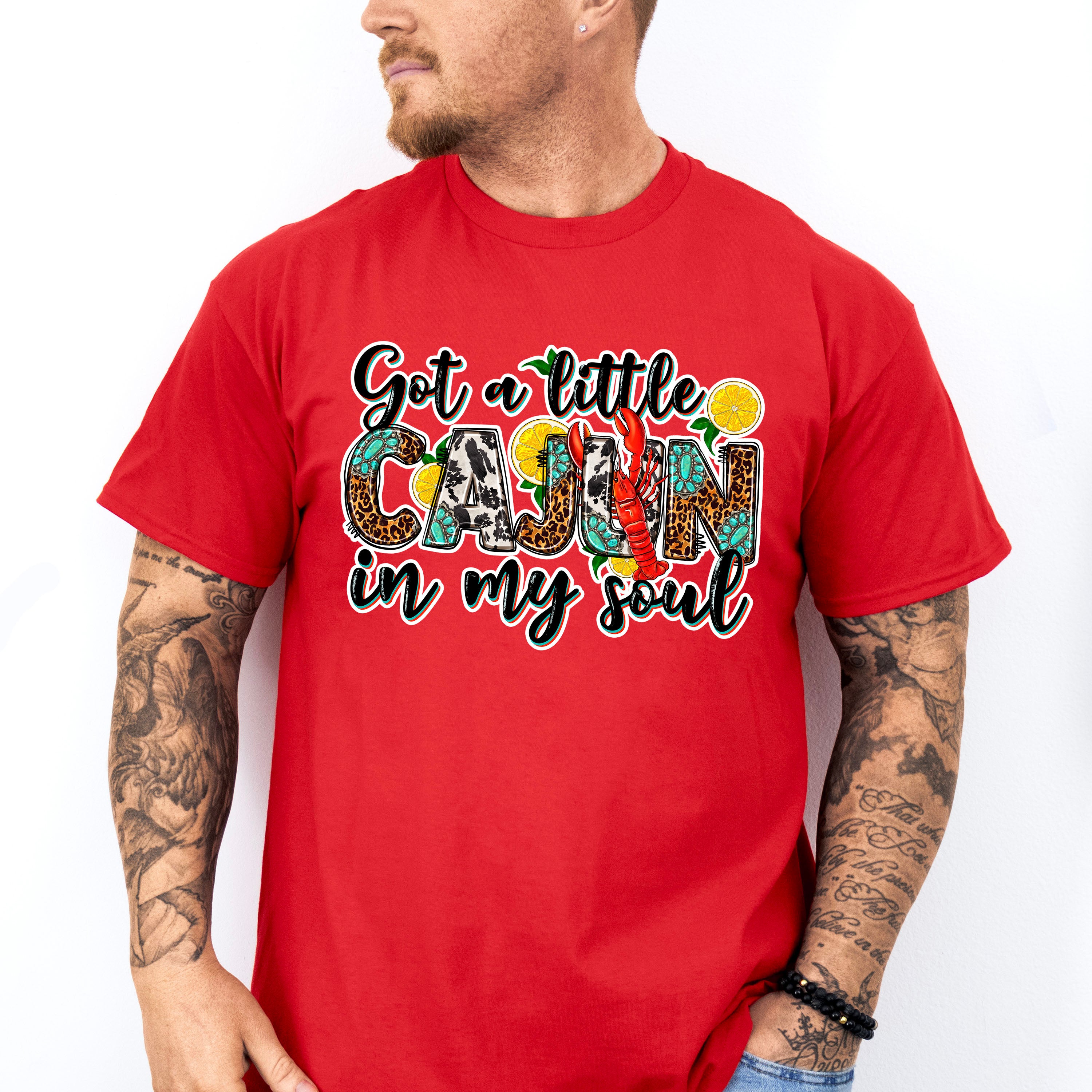 Cajun In My Soul - Crawfish Unisex Crewneck T-Shirt Sweatshirt Hoodie