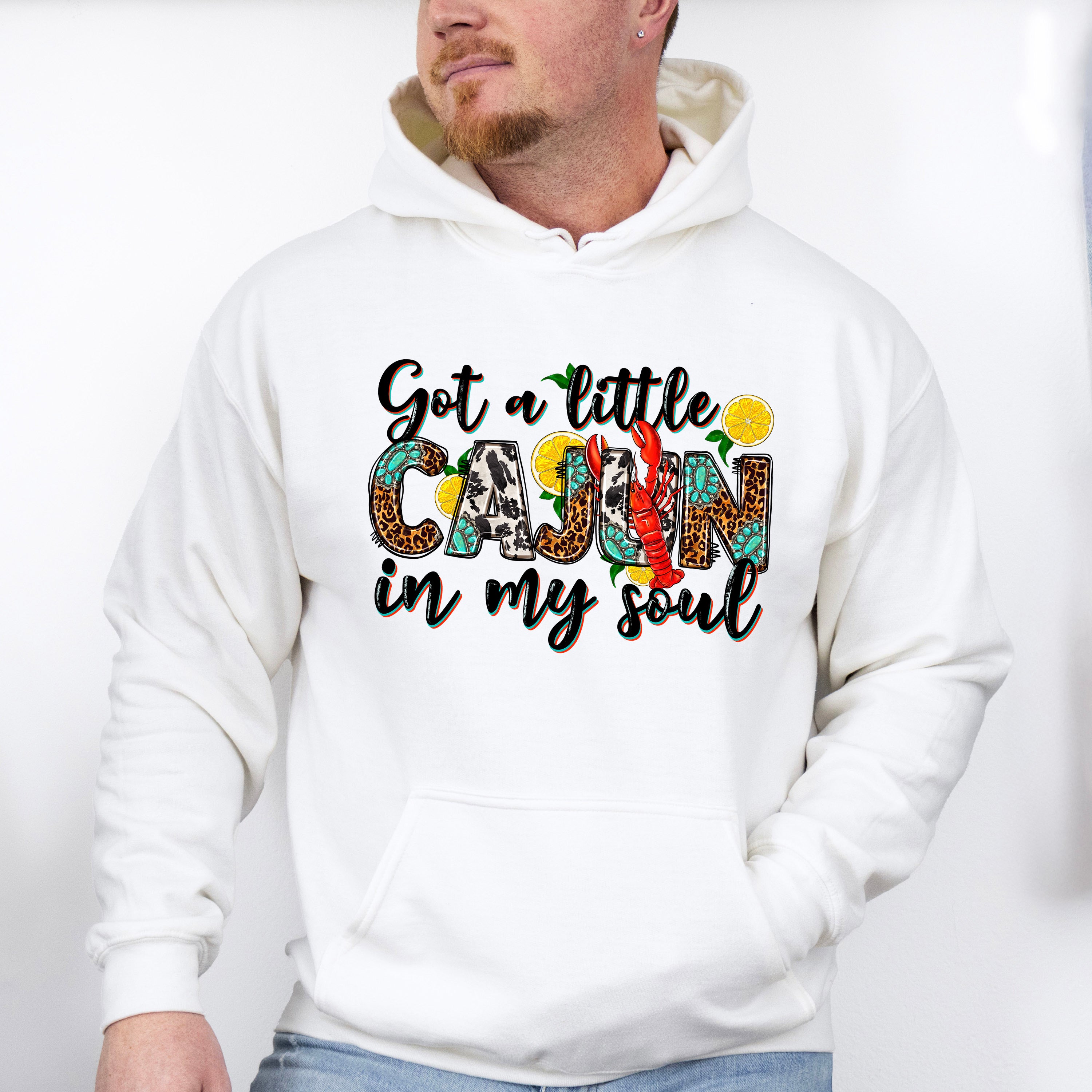 Cajun In My Soul - Crawfish Unisex Crewneck T-Shirt Sweatshirt Hoodie