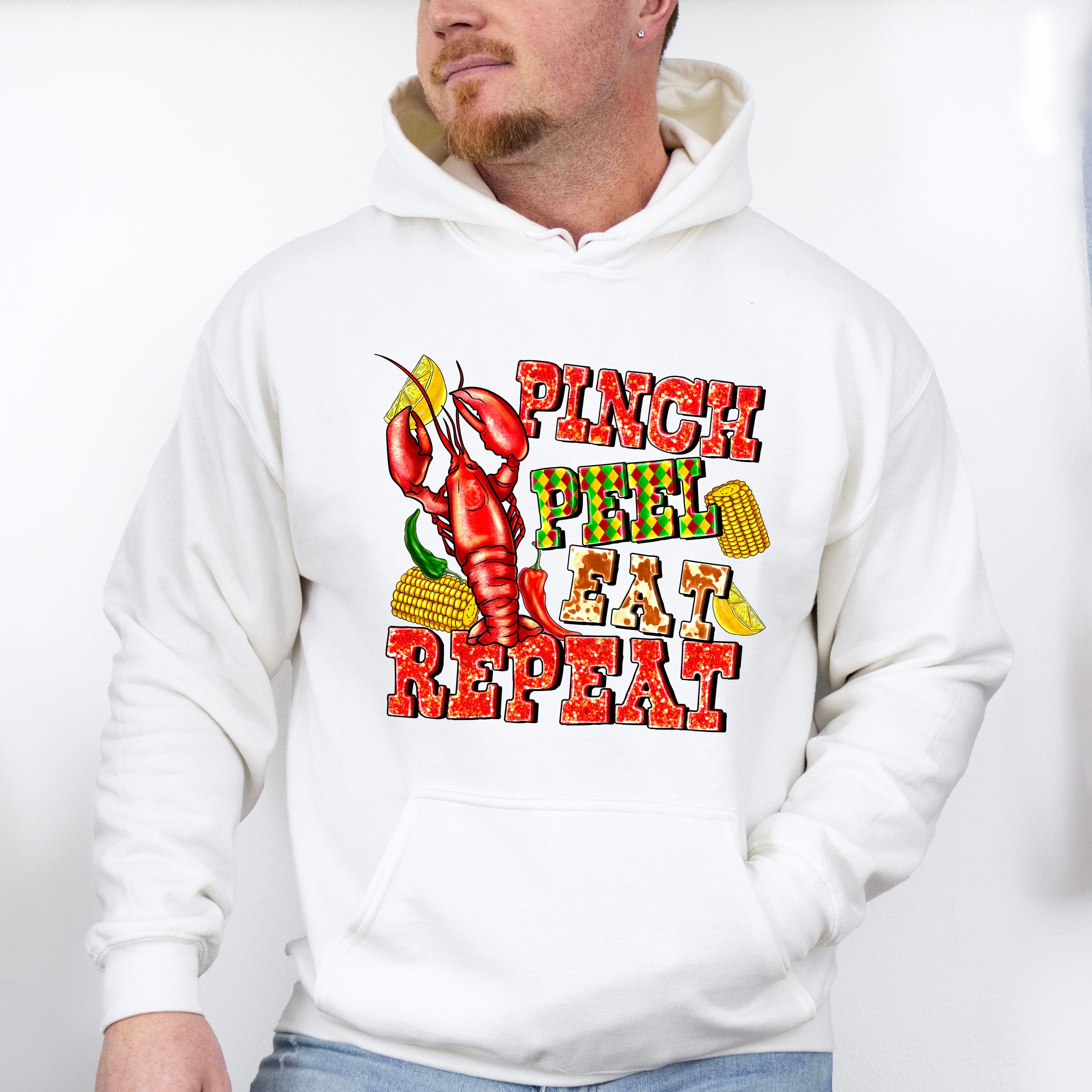 Pinch Peel Eat Repeat Crawfish - Crawfish Unisex Crewneck T-Shirt Sweatshirt Hoodie