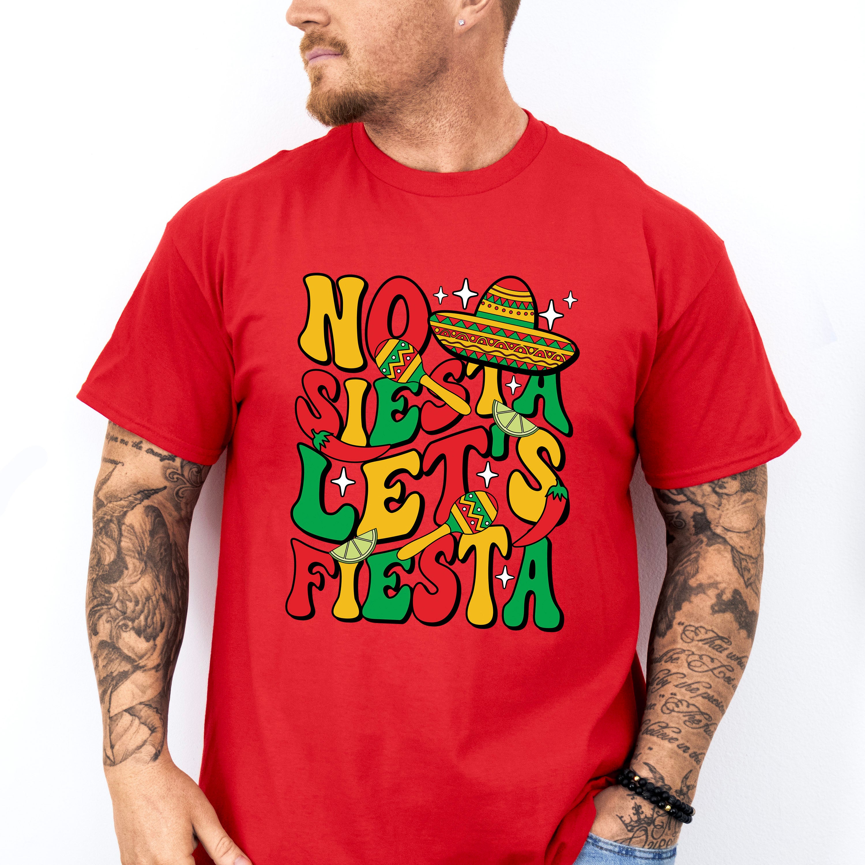 No Siesta Let's Fiesta - Cinco De Mayo Unisex Crewneck T-Shirt Sweatshirt Hoodie
