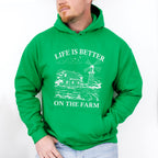Life Is Better On The Farm - Farmer Unisex Crewneck T-Shirt Sweatshirt Hoodie