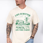 Life Is Better On The Farm - Farmer Unisex Crewneck T-Shirt Sweatshirt Hoodie