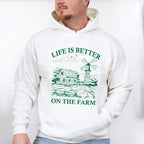 Life Is Better On The Farm - Farmer Unisex Crewneck T-Shirt Sweatshirt Hoodie