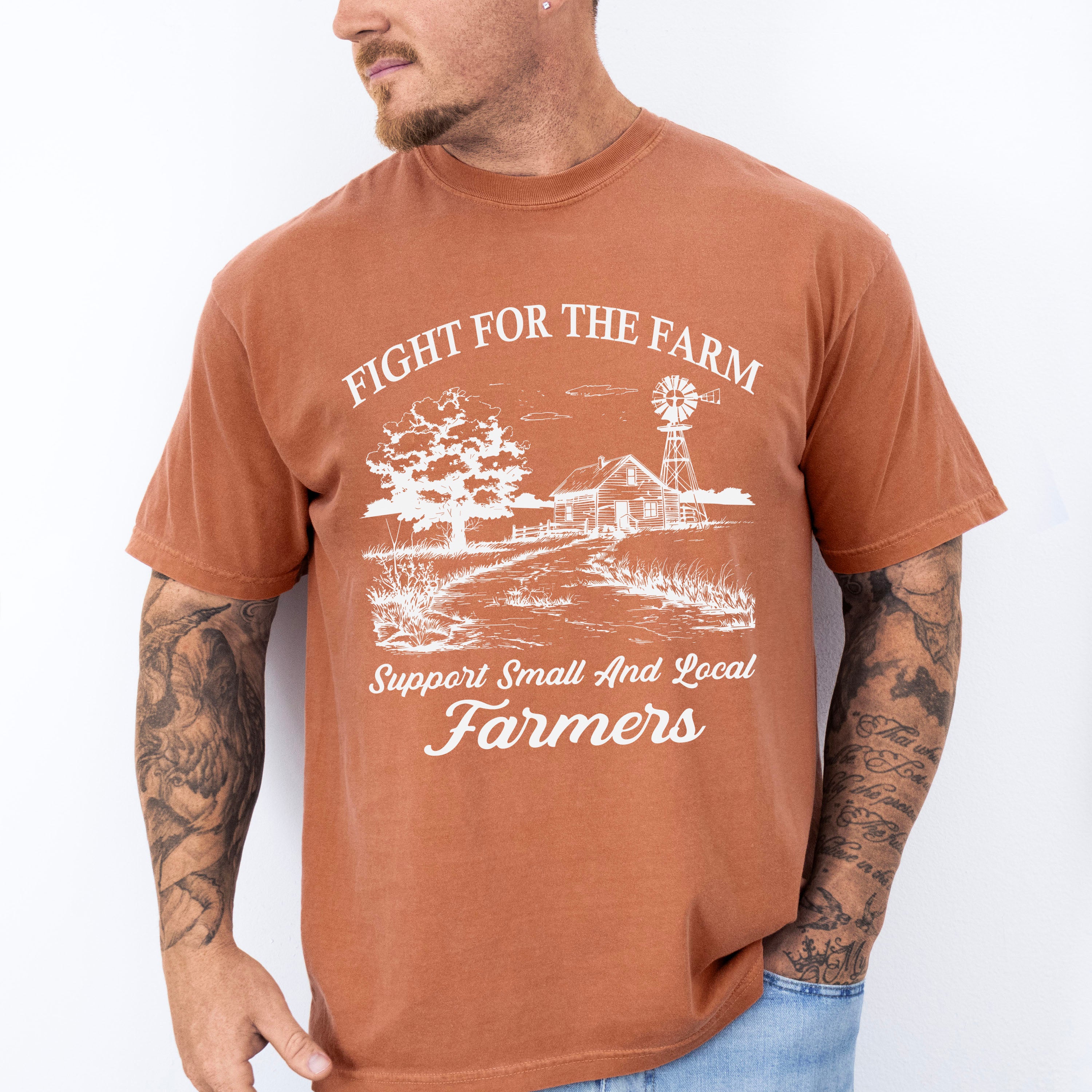 Fight For The Farmer - Farmer Unisex Crewneck T-Shirt Sweatshirt Hoodie