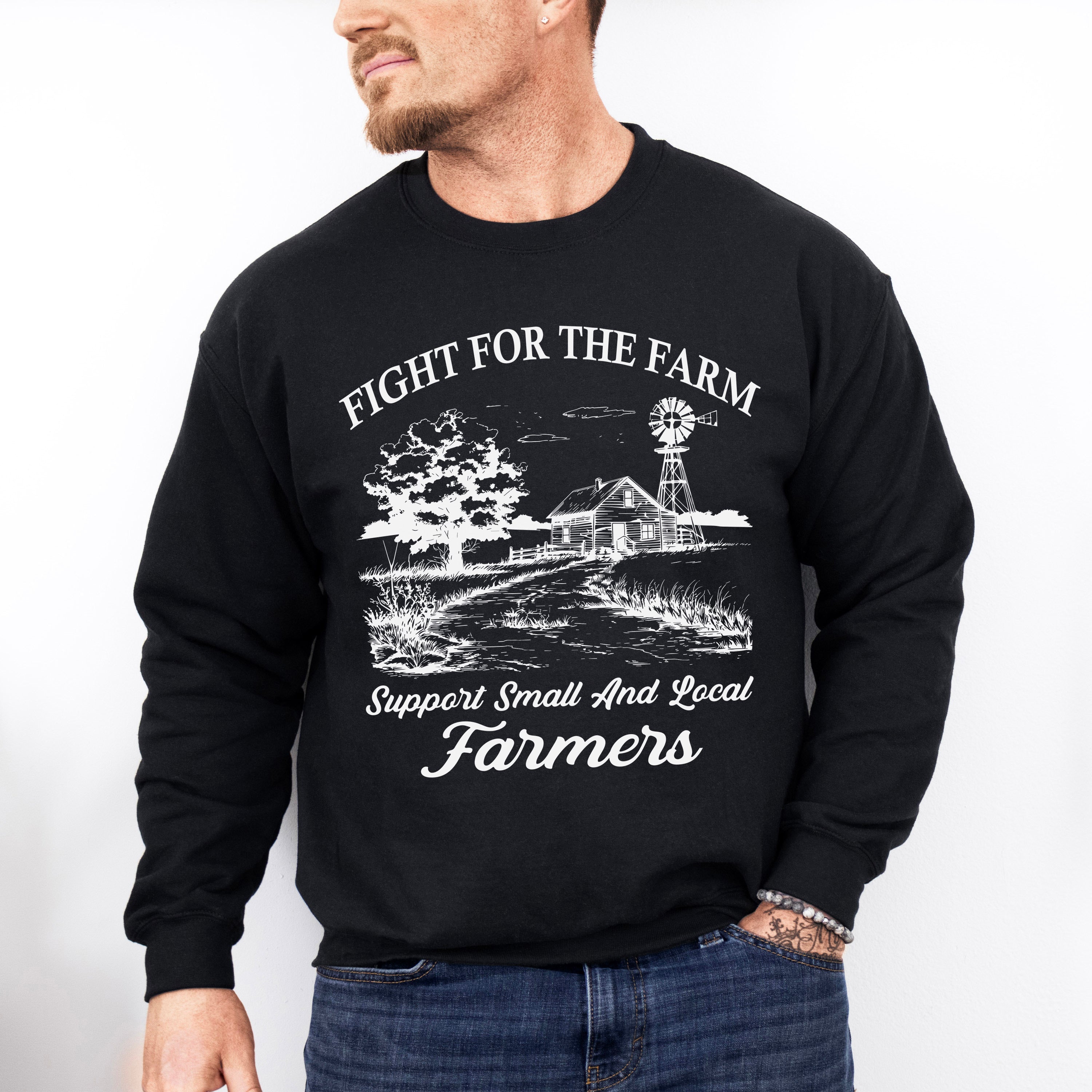 Fight For The Farmer - Farmer Unisex Crewneck T-Shirt Sweatshirt Hoodie