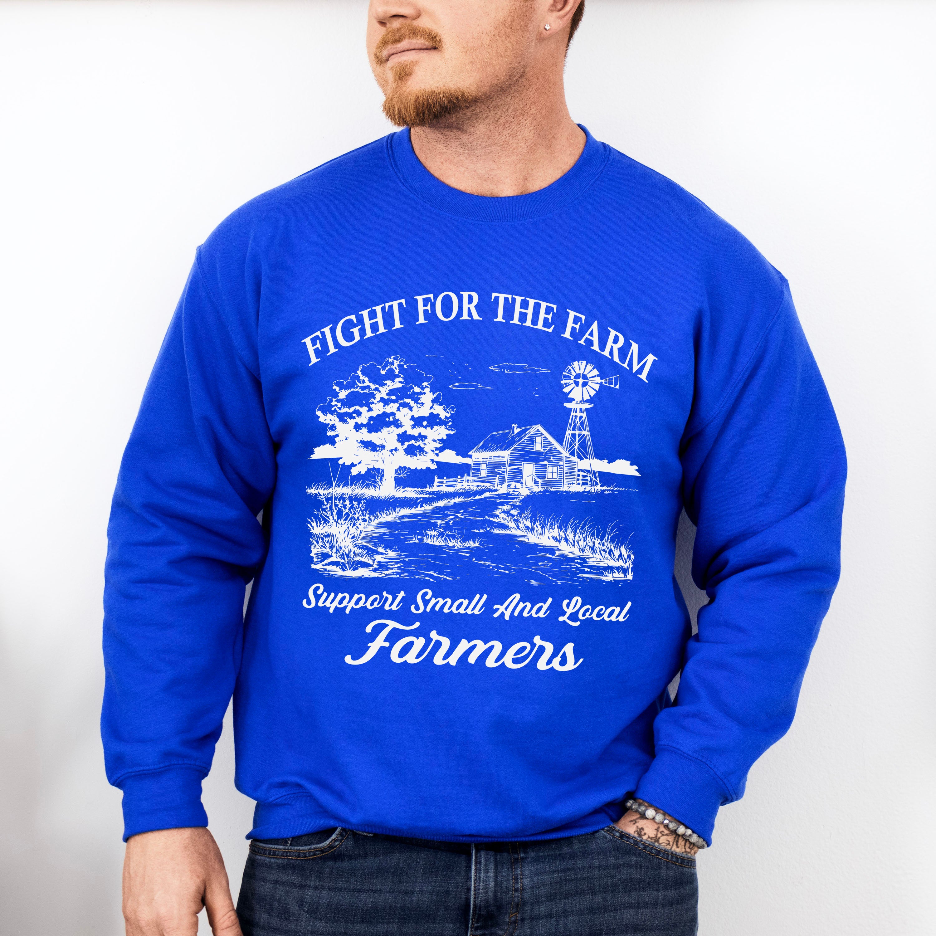 Fight For The Farmer - Farmer Unisex Crewneck T-Shirt Sweatshirt Hoodie