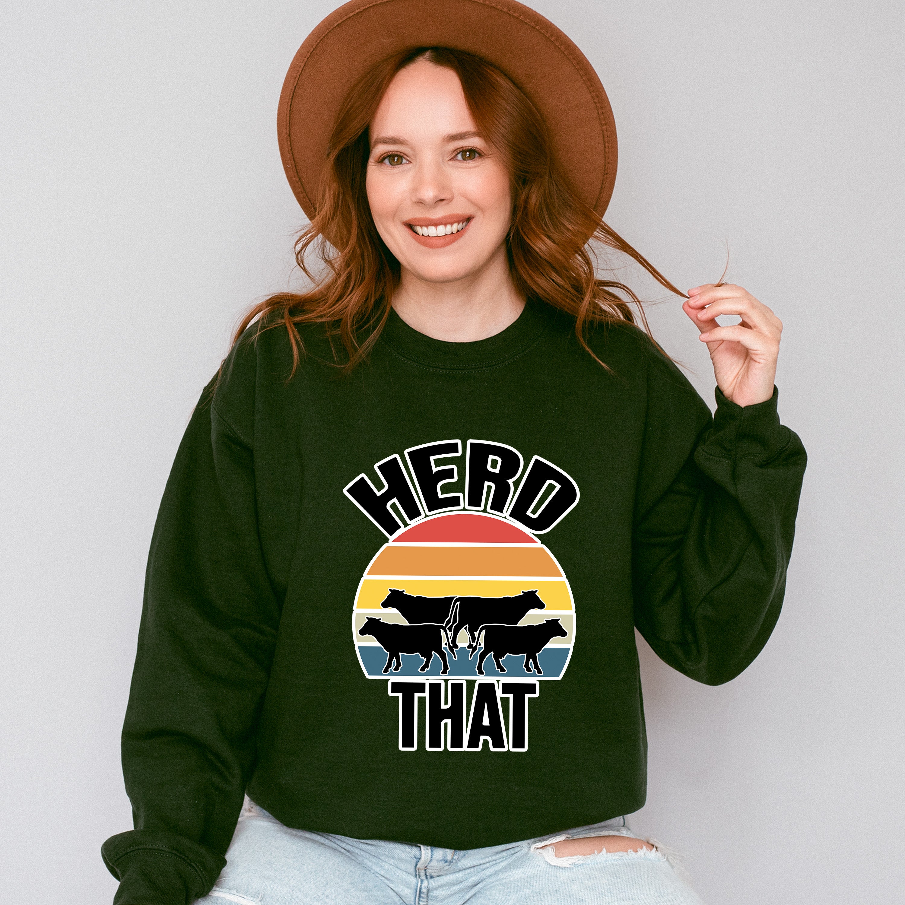 Herd That Design - Farmer Unisex Crewneck T-Shirt Sweatshirt Hoodie