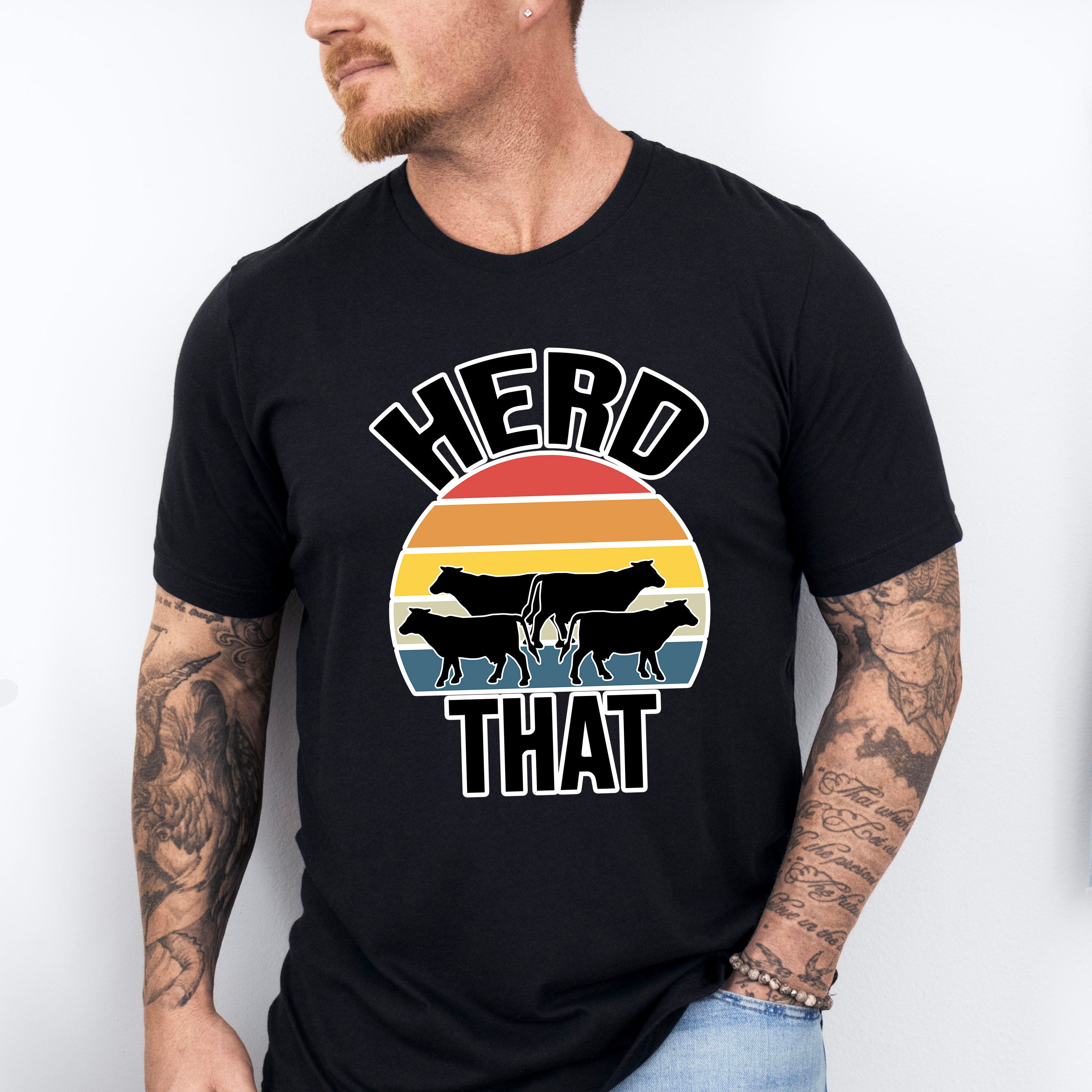 Herd That Design - Farmer Unisex Crewneck T-Shirt Sweatshirt Hoodie