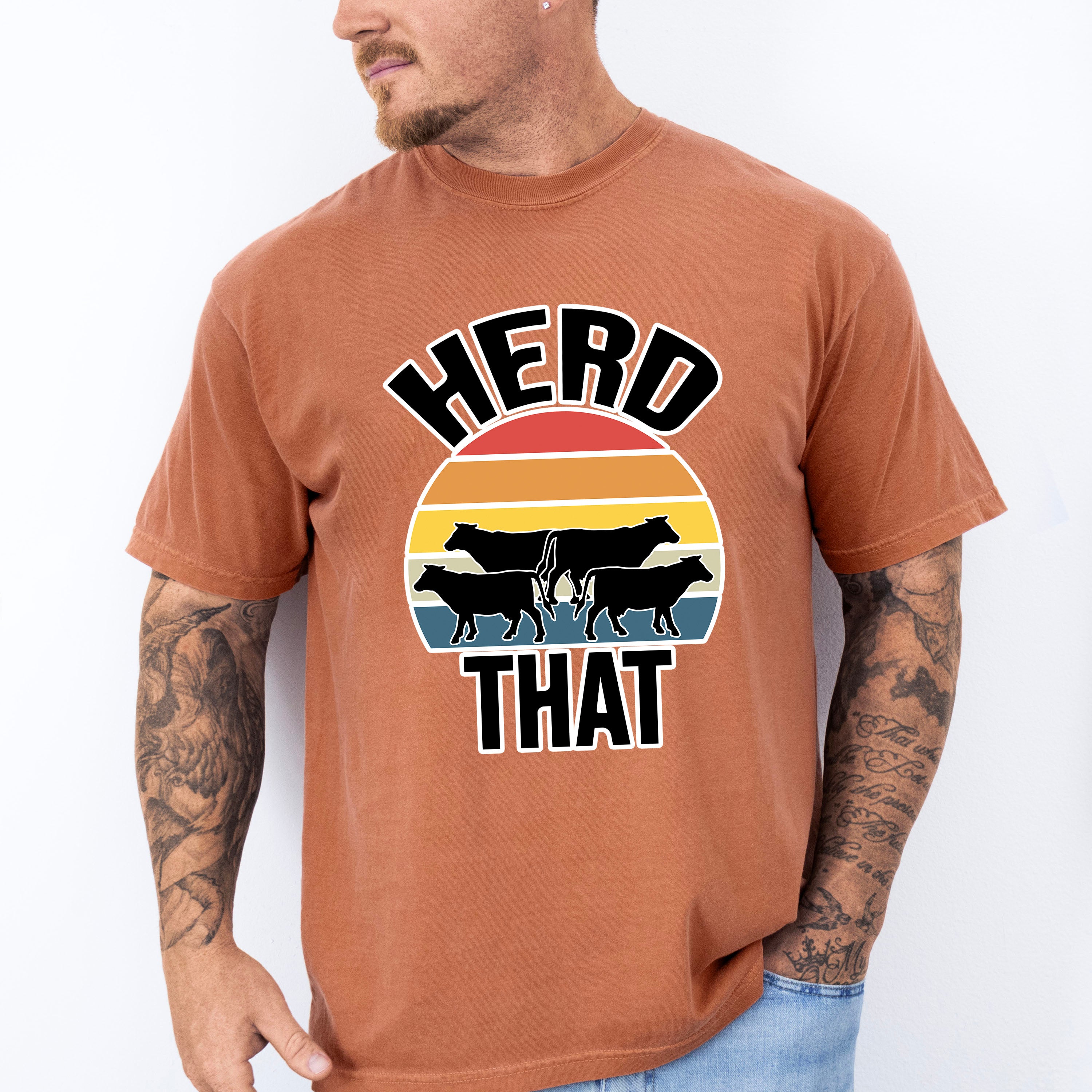 Herd That Design - Farmer Unisex Crewneck T-Shirt Sweatshirt Hoodie
