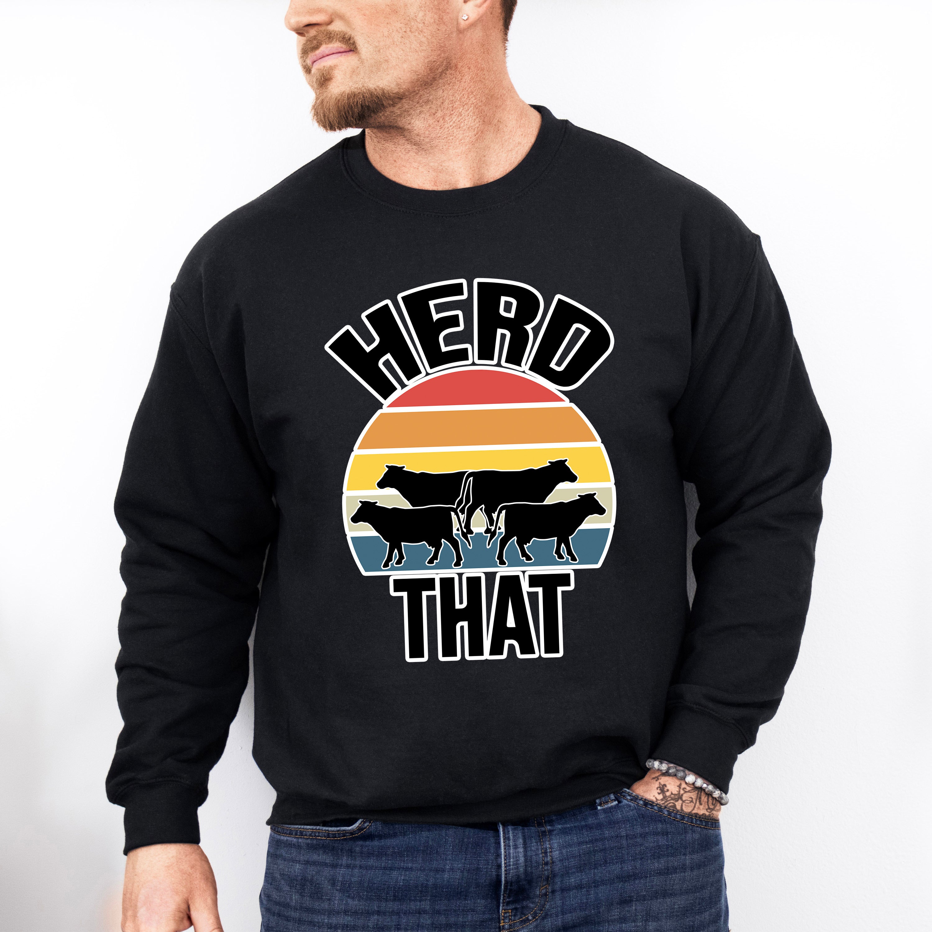 Herd That Design - Farmer Unisex Crewneck T-Shirt Sweatshirt Hoodie