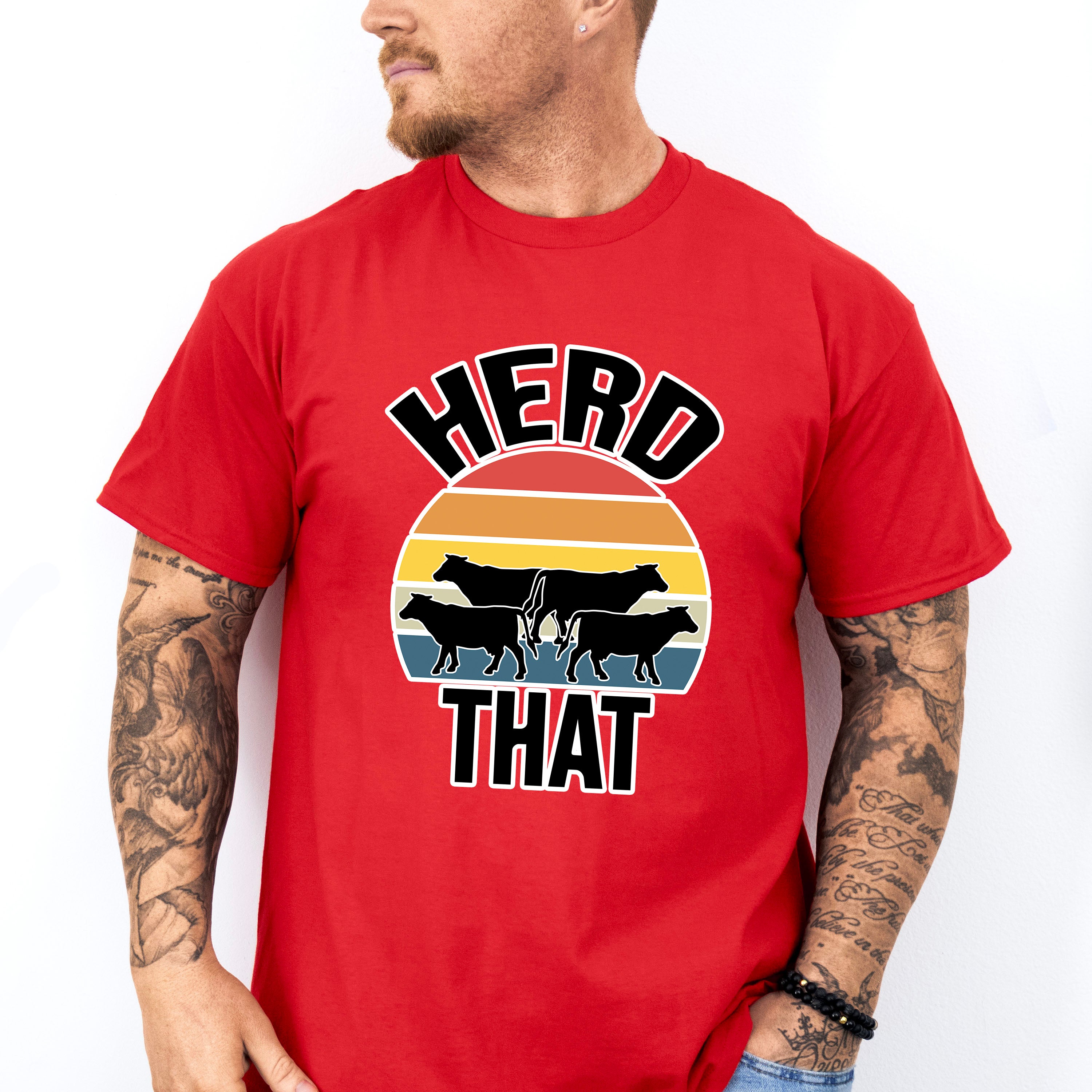 Herd That Design - Farmer Unisex Crewneck T-Shirt Sweatshirt Hoodie