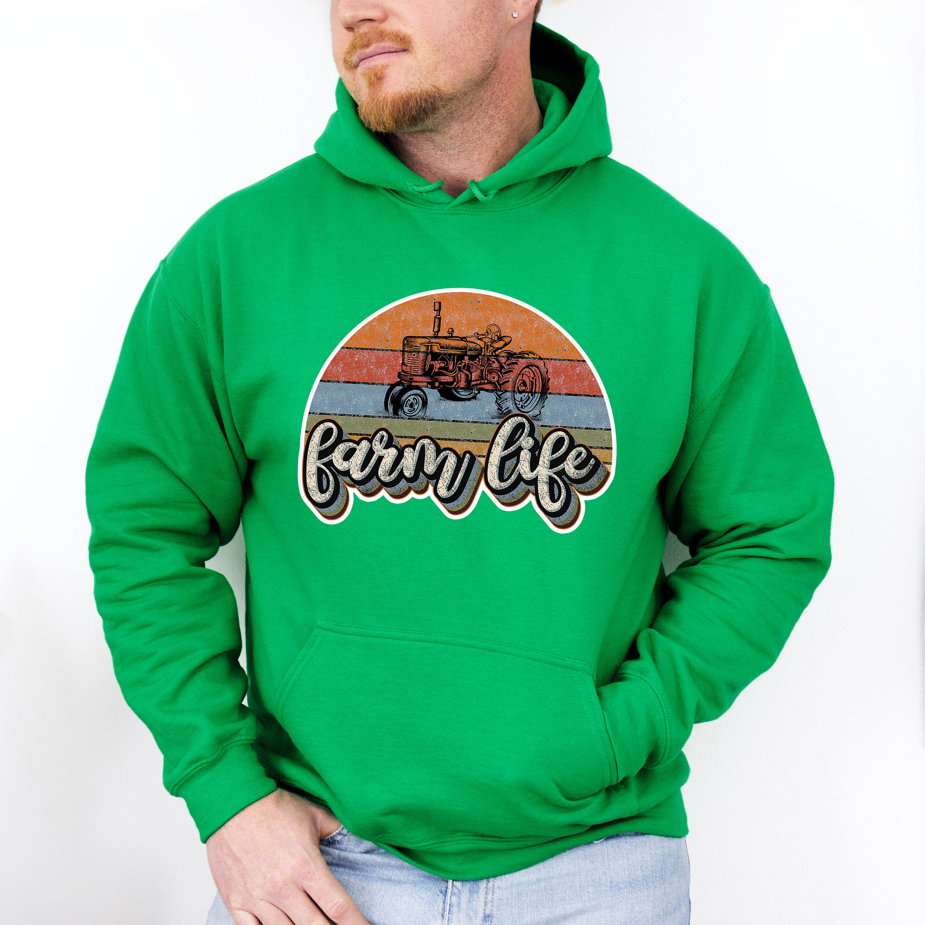 Farm Life Tractor Design - Farmer Unisex Crewneck T-Shirt Sweatshirt Hoodie