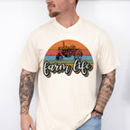 Farm Life Tractor Design - Farmer Unisex Crewneck T-Shirt Sweatshirt Hoodie