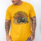 So God Made A Farmer Tractor - Farmer Unisex Crewneck T-Shirt Sweatshirt Hoodie
