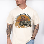 So God Made A Farmer Tractor - Farmer Unisex Crewneck T-Shirt Sweatshirt Hoodie