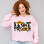 Love My Daddy Hat Design - Farmer Unisex Crewneck T-Shirt Sweatshirt Hoodie