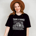 Thank A Farmer Vintage Design - Farmer Unisex Crewneck T-Shirt Sweatshirt Hoodie