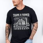 Thank A Farmer Vintage Design - Farmer Unisex Crewneck T-Shirt Sweatshirt Hoodie
