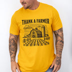 Thank A Farmer Vintage Design - Farmer Unisex Crewneck T-Shirt Sweatshirt Hoodie