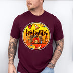 Firefighter Mom Circular Design - Firefighter Unisex Crewneck T-Shirt Sweatshirt Hoodie