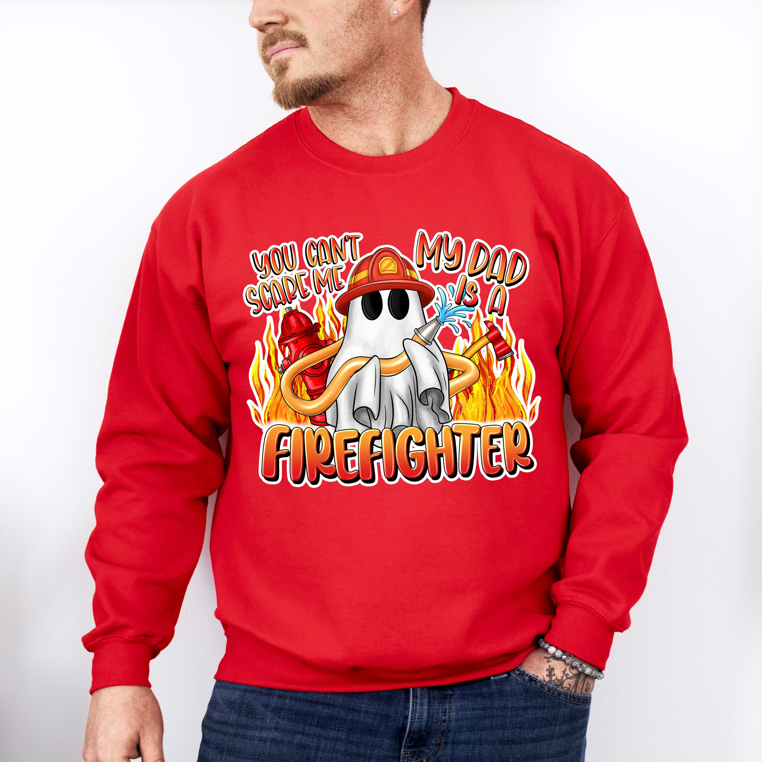 My Dad Is A Firefighter - Firefighter Unisex Crewneck T-Shirt Sweatshirt Hoodie