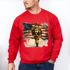 Firefighter USA Flag Cool Design - Firefighter Unisex Crewneck T-Shirt Sweatshirt Hoodie
