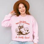 Diddly Squat Raccoon Design - Funny Unisex Crewneck T-Shirt Sweatshirt Hoodie