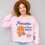 Pancakes And Panic Attacks - Funny Unisex Crewneck T-Shirt Sweatshirt Hoodie