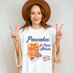 Pancakes And Panic Attacks - Funny Unisex Crewneck T-Shirt Sweatshirt Hoodie