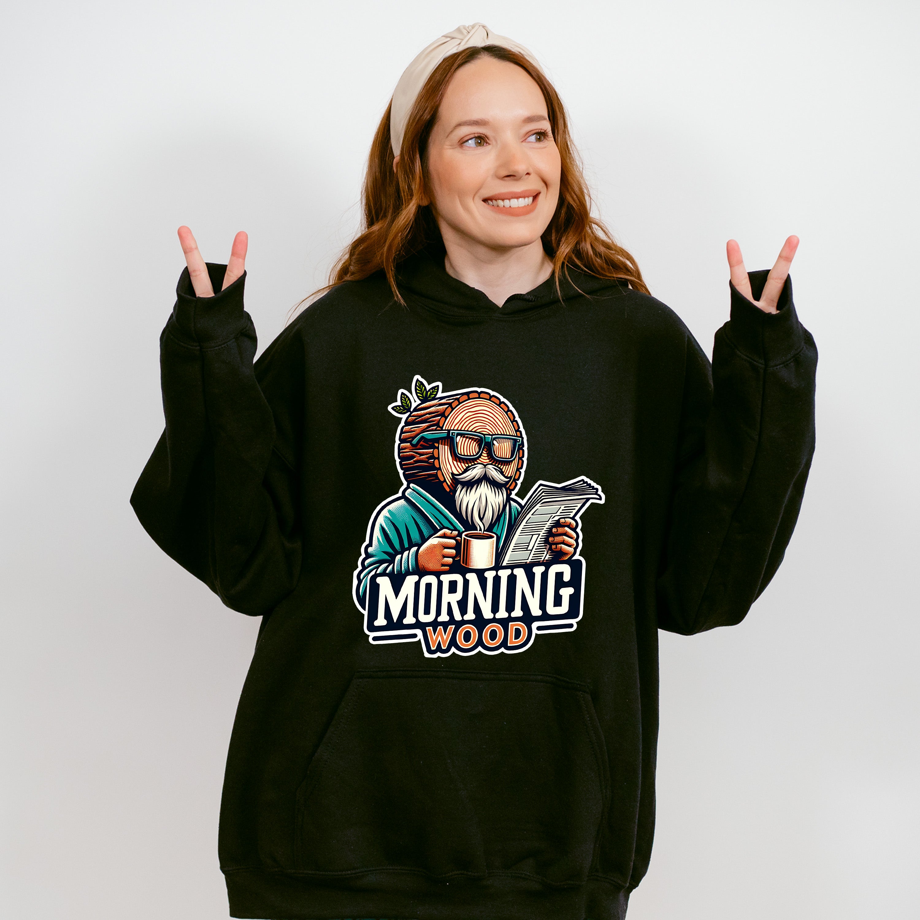 Morning Wood - Funny Unisex Crewneck T-Shirt Sweatshirt Hoodie