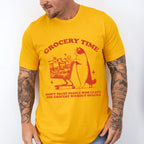 Grocery Time Cat Design - Funny Unisex Crewneck T-Shirt Sweatshirt Hoodie