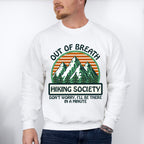 Out Of Breath Hiking Society - Hiking Unisex Crewneck T-Shirt Sweatshirt Hoodie