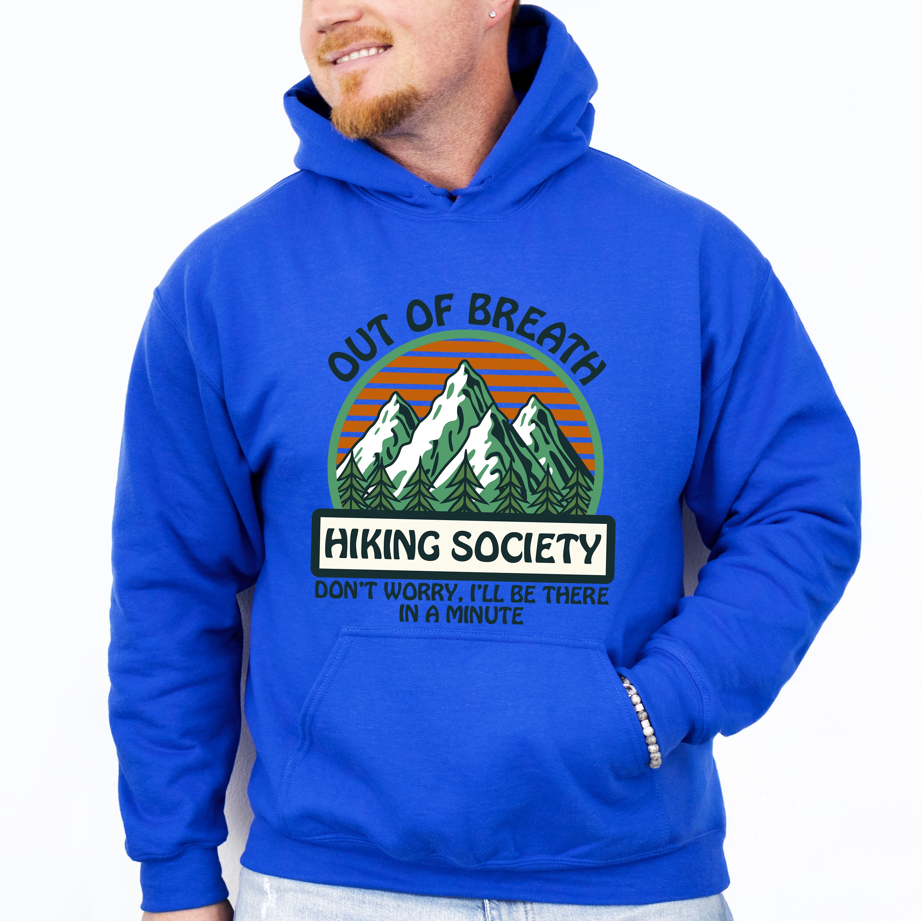 Out Of Breath Hiking Society - Hiking Unisex Crewneck T-Shirt Sweatshirt Hoodie